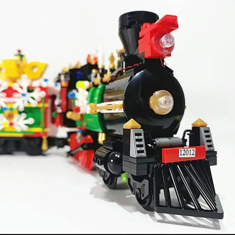 MOC APP Motorized RC Magic Christmas Train Bricks Toy