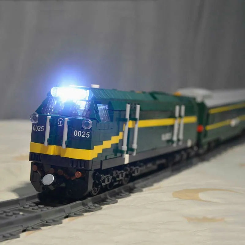 Building Blocks MOC APP Motorized RC NJ2 Diesel Locomotive Train Bricks Toy - 10