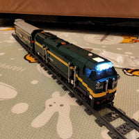 Thumbnail for Building Blocks MOC APP Motorized RC NJ2 Diesel Locomotive Train Bricks Toy - 12