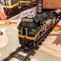 Thumbnail for Building Blocks MOC APP Motorized RC NJ2 Diesel Locomotive Train Bricks Toy - 13