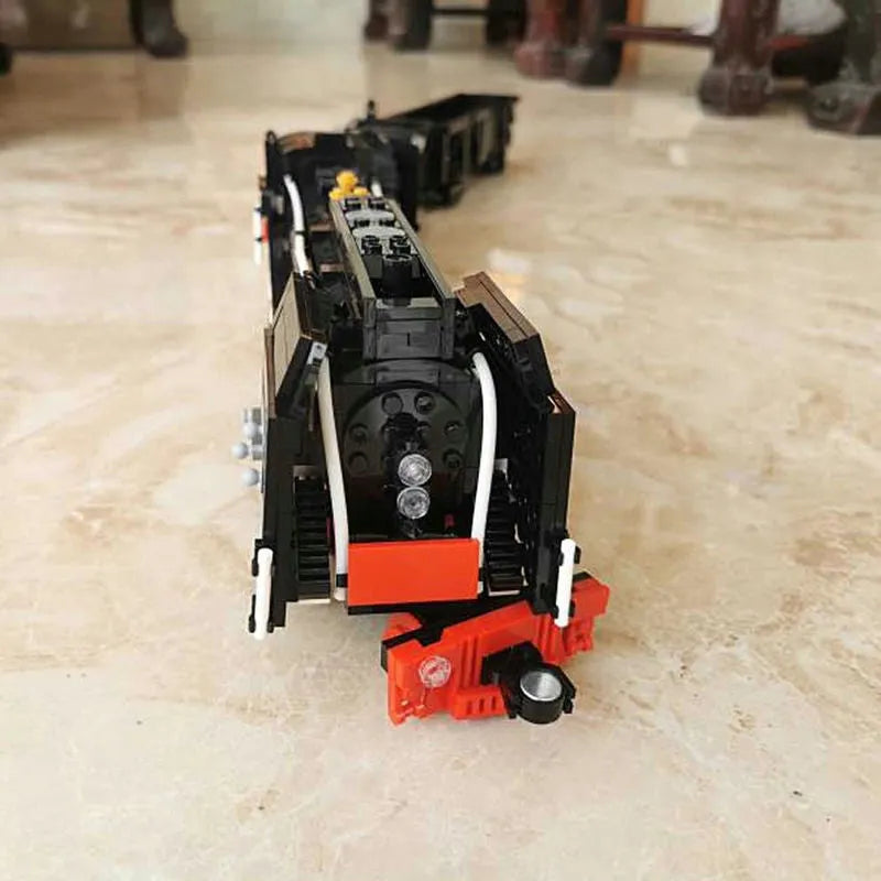 Building Blocks MOC APP Motorized RC QJ Steam Locomotive Train Bricks Toy - 16