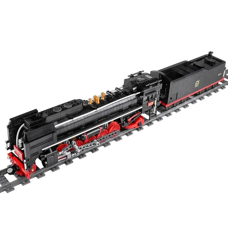 Building Blocks MOC APP Motorized RC QJ Steam Locomotive Train Bricks Toy - 11