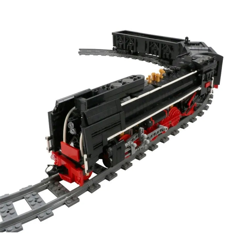 Building Blocks MOC APP Motorized RC QJ Steam Locomotive Train Bricks Toy - 6