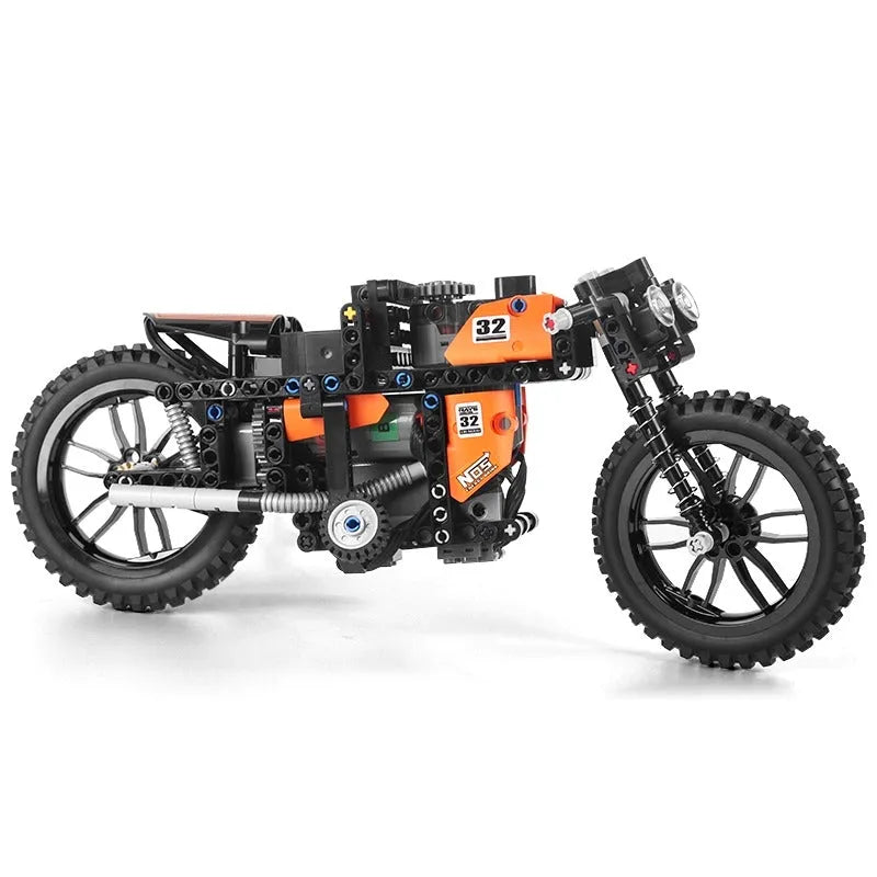 Building Blocks MOC APP Motorized RC Racing Motorcycle Bricks Toys 23005 - 5