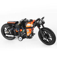 Thumbnail for Building Blocks MOC APP Motorized RC Racing Motorcycle Bricks Toys 23005 - 3