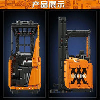 Thumbnail for Building Blocks MOC APP Motorized RC Shelf Forklift Reach Truck Bricks Toy - 10