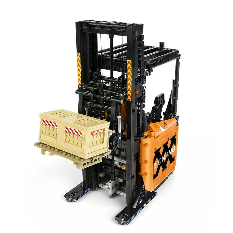 Building Blocks MOC APP Motorized RC Shelf Forklift Reach Truck Bricks Toy Construction Set Toys - 3
