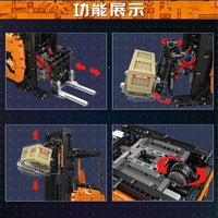 Thumbnail for Building Blocks MOC APP Motorized RC Shelf Forklift Reach Truck Bricks Toy - 11