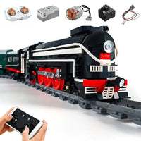 Thumbnail for Building Blocks MOC APP Motorized RC SL7 Asia Express Train Bricks Toy 12005 - 11
