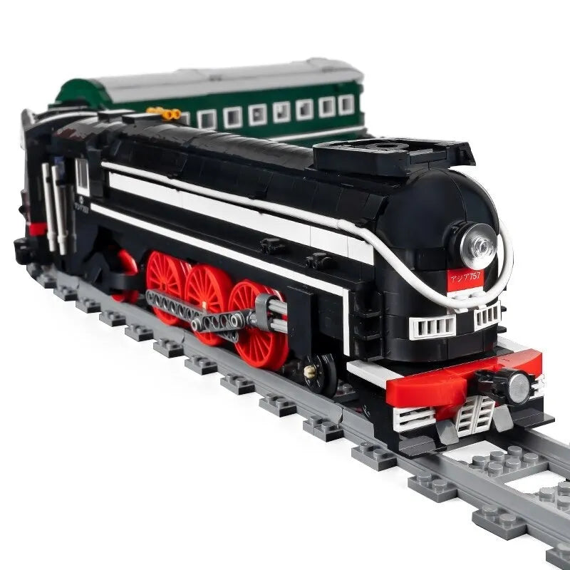 Building Blocks MOC APP Motorized RC SL7 Asia Express Train Bricks Toys EU Construction Set Toys - 3
