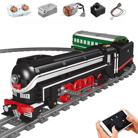 MOC RC Motorized SL7 Asia Express Train Building Blocks