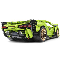 Thumbnail for Building Blocks MOC APP RC Lamborghini Hyper Racing Car Bricks Toys 13057 - 7