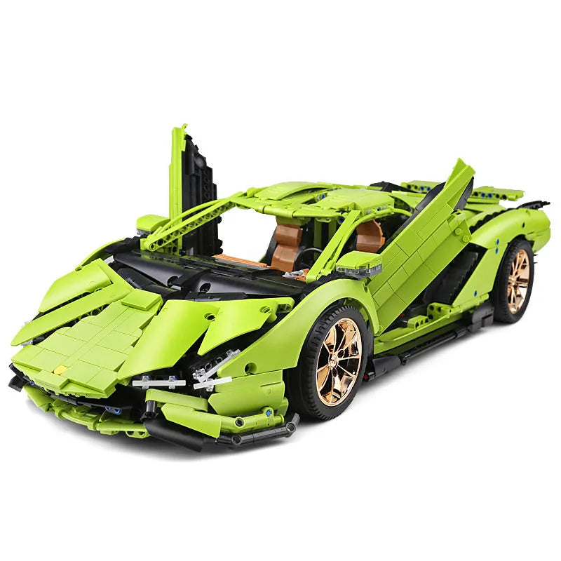 Building Blocks MOC APP RC Lamborghini Hyper Racing Car Bricks Toys 13057 - 13