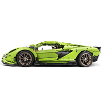 Thumbnail for Building Blocks MOC APP RC Lamborghini Hyper Racing Car Bricks Toys 13057 - 6