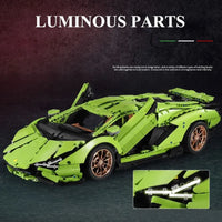 Thumbnail for Building Blocks MOC APP RC Lamborghini Hyper Racing Car Bricks Toys 13057 - 11