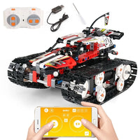 Thumbnail for Building Blocks MOC APP RC Motorized Crawler Stunt Car Bricks Toy 13024 Construction Set Toys - 1