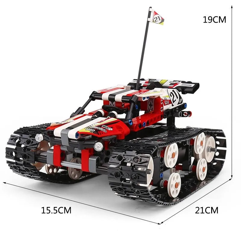 Building Blocks MOC APP RC Motorized Crawler Stunt Car Bricks Toy 13024 Construction Set Toys - 5