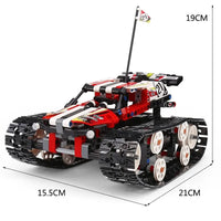 Thumbnail for Building Blocks MOC APP RC Motorized Crawler Stunt Car Bricks Toy 13024 Construction Set Toys - 5