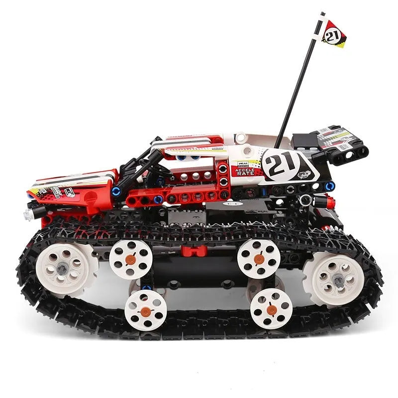 Building Blocks MOC APP RC Motorized Crawler Stunt Car Bricks Toy 13024 Construction Set Toys - 9