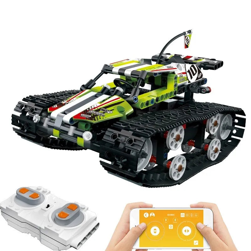 Building Blocks MOC APP RC Motorized Stunt Crawler Car Bricks Toys 13023 Construction Set Toys - 1