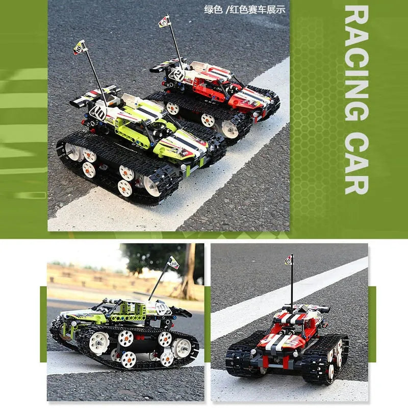 Building Blocks MOC APP RC Motorized Stunt Crawler Car Bricks Toys 13023 - 3