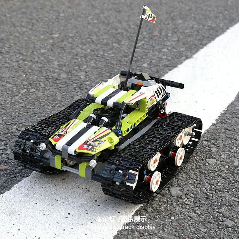 Building Blocks MOC APP RC Motorized Stunt Crawler Car Bricks Toys 13023 Construction Set Toys - 4
