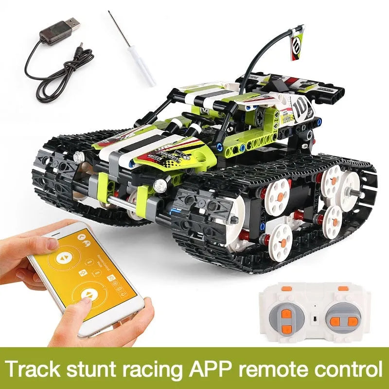 Building Blocks MOC APP RC Motorized Stunt Crawler Car Bricks Toys 13023 Construction Set Toys - 5