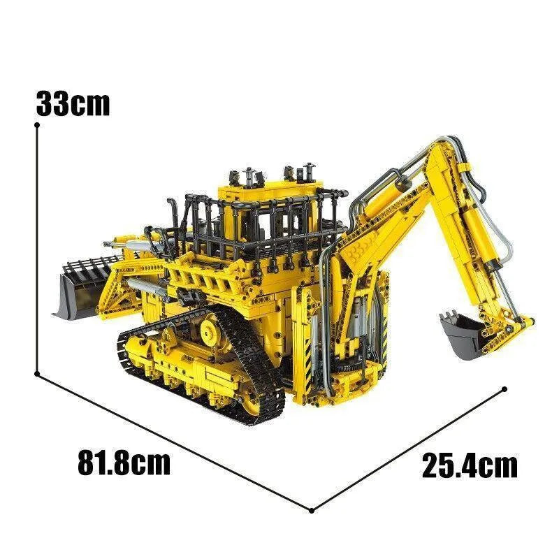 Building Blocks MOC APP RC Pneumatic Bulldozer Bricks Kids Toys 17023 Construction Set Toys - 4