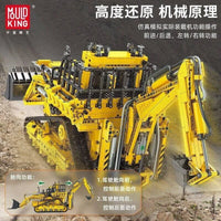 Thumbnail for Building Blocks MOC APP RC Pneumatic Bulldozer Bricks Kids Toys 17023 Construction Set Toys - 7