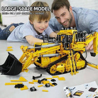 Thumbnail for Building Blocks MOC APP RC Pneumatic Bulldozer Bricks Kids Toys 17023 - 6