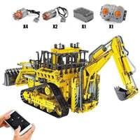Thumbnail for Building Blocks MOC APP RC Pneumatic Bulldozer Bricks Kids Toys 17023 Construction Set Toys - 3