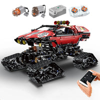 Thumbnail for Building Blocks MOC APP RC Polar Explorer Tracked Vehicle Bricks Toys - 1