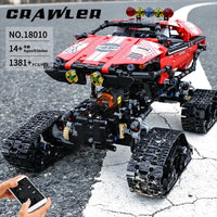 Thumbnail for Building Blocks MOC APP RC Polar Explorer Tracked Vehicle Bricks Toys - 2