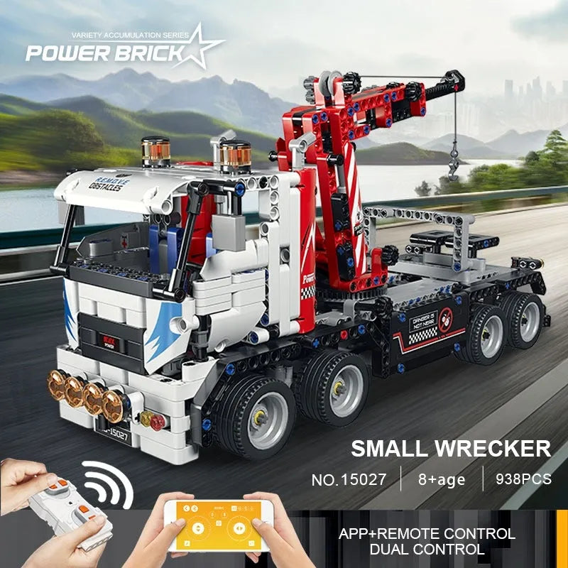 Building Blocks MOC APP RC Remove Obstacles Truck Bricks Toys 15027 Construction Set Toys - 2