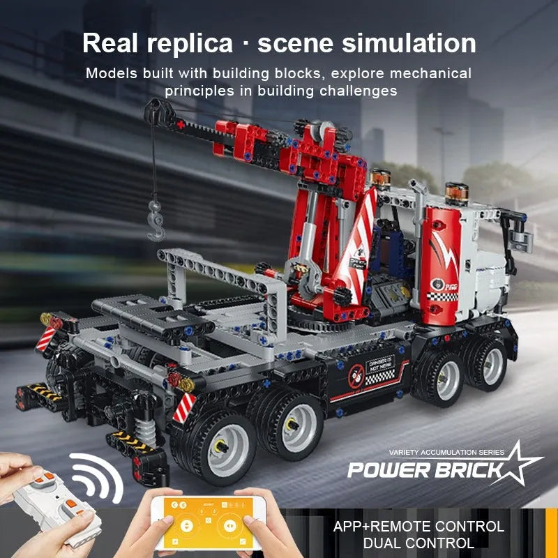 Building Blocks MOC APP RC Remove Obstacles Truck Bricks Toys 15027 - 8