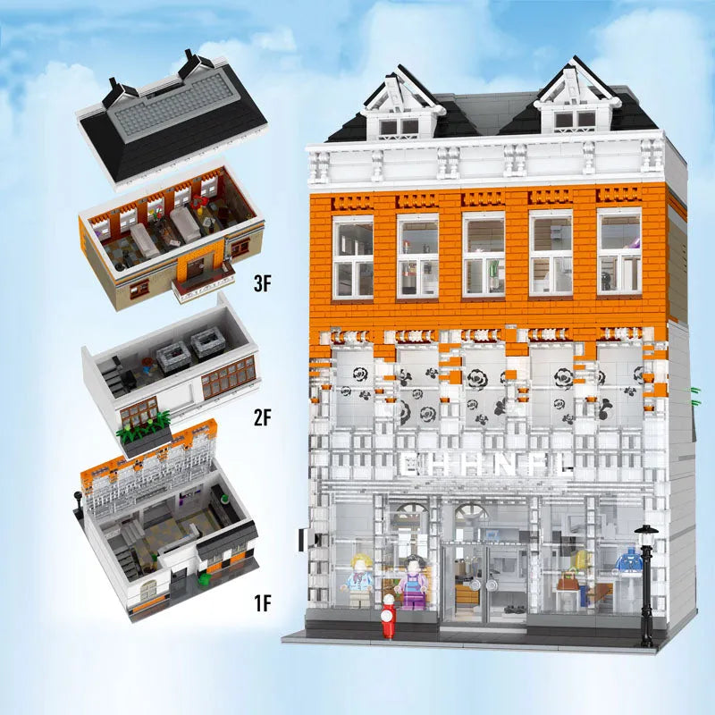 Building Blocks MOC City Creator Expert Crystal Palace House Bricks Toy 16021 - 2
