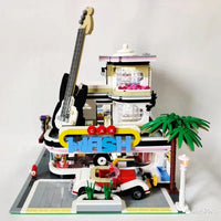 Thumbnail for Building Blocks MOC City Creator Expert Guitar Car Wash Shop Bricks Toy Construction Set Toys - 11