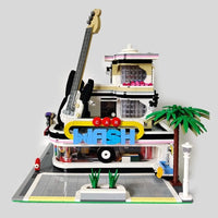 Thumbnail for Building Blocks MOC City Creator Expert Guitar Car Wash Shop Bricks Toy - 15