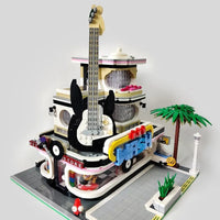 Thumbnail for Building Blocks MOC City Creator Expert Guitar Car Wash Shop Bricks Toy Construction Set Toys - 17