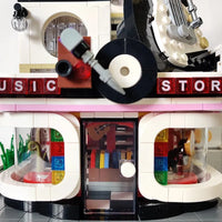 Thumbnail for Building Blocks MOC City Creator Expert Guitar Car Wash Shop Bricks Toy Construction Set Toys - 9