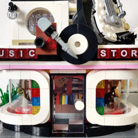 Thumbnail for Building Blocks MOC City Creator Expert Guitar Car Wash Shop Bricks Toy - 9