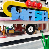Thumbnail for Building Blocks MOC City Creator Expert Guitar Car Wash Shop Bricks Toy Construction Set Toys - 8