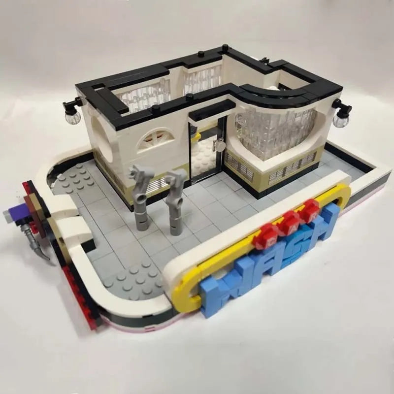 Building Blocks MOC City Creator Expert Guitar Car Wash Shop Bricks Toy Construction Set Toys - 14