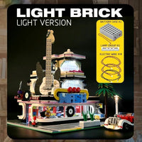 Thumbnail for Building Blocks MOC City Creator Expert Guitar Car Wash Shop Bricks Toy - 6