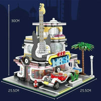 Thumbnail for Building Blocks MOC City Creator Expert Guitar Car Wash Shop Bricks Toy Construction Set Toys - 3