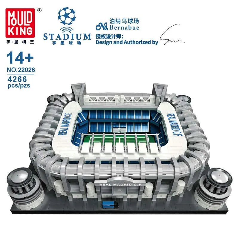 Building Blocks MOC City Expert Real Madrid Football Stadium Bricks Toy 22026 Construction Set Toys - 10
