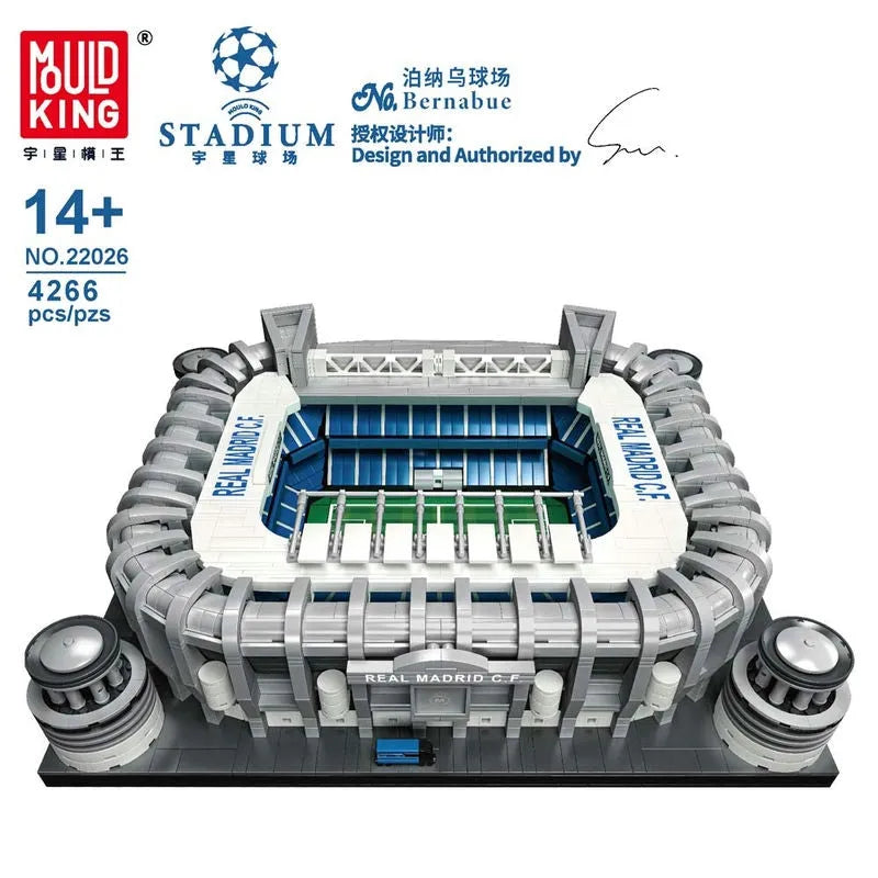 Building Blocks MOC City Expert Real Madrid Football Stadium Bricks Toy 22026 - 10