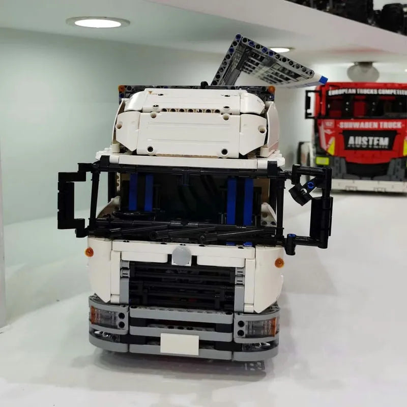 Building Blocks MOC City Heavy Tow Wing Body Container Truck Bricks Toys Construction Set Toys - 12