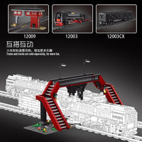 Thumbnail for Building Blocks MOC City Railroad Crossing Train Railway Bricks Toy 12008 - 5