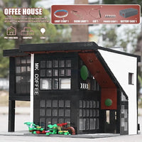 Thumbnail for Building Blocks MOC City Street Expert Modern Coffee House Bricks Toys 16036 - 10